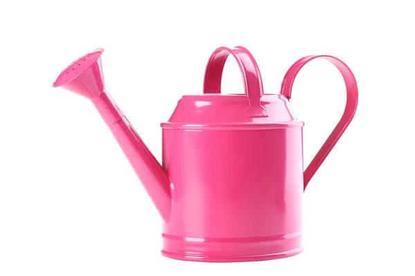 Pink Watering Can Isolated White Background — Stock Photo, Image