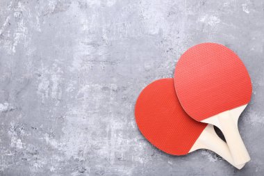 Masa Tenisi raketi gri ahşap tablo