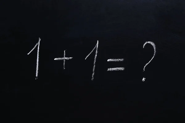 Maths formulas on chalkboard background — Stock Photo, Image