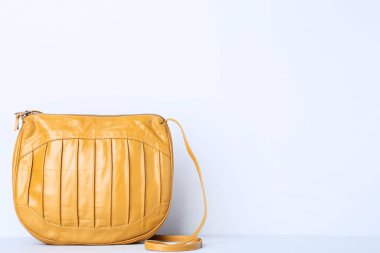 Moda çanta gri arka plan üzerinde