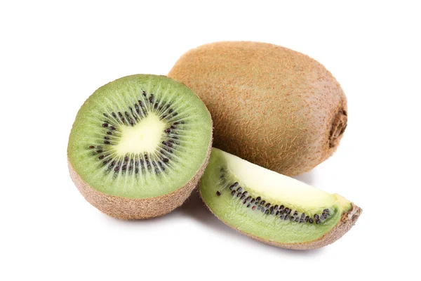 Kiwi-Früchte isoliert auf weißem Hintergrund — Stockfoto