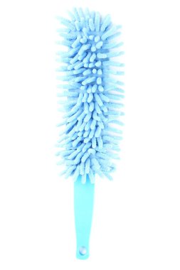 Beyaz arka planda izole mavi silme Temizleme