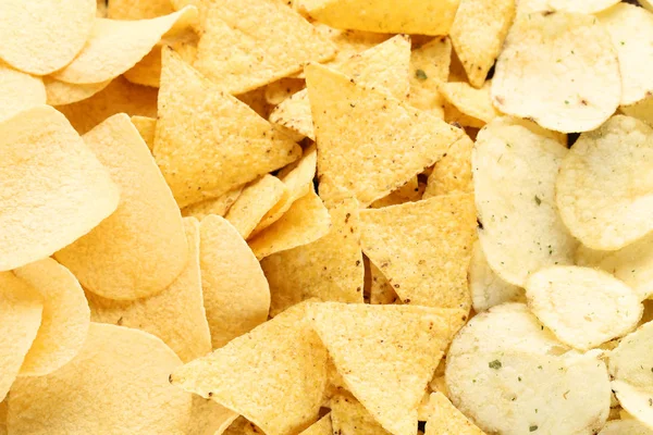 Background of potato chips — Stock Photo, Image