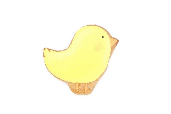 Húsvéti mézeskalács cookie elszigetelt fehér background — Stock Fotó