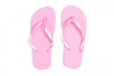 Beyaz arka plan üzerinde izole Flip flop çifti