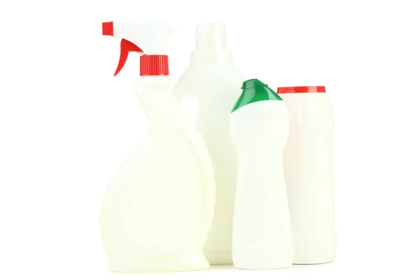 Bottles Detergent Isolated White Background — Stock Photo, Image