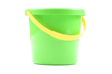 Plastik plaj oyuncak beyaz arka plan izole