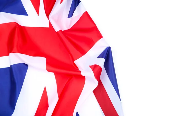 British flag on white background — Stock Photo, Image