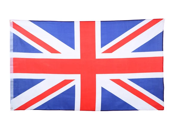 Brytyjska flaga odizolowana na białym tle — Zdjęcie stockowe