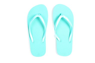 Beyaz arka plan üzerinde izole Flip flop çifti