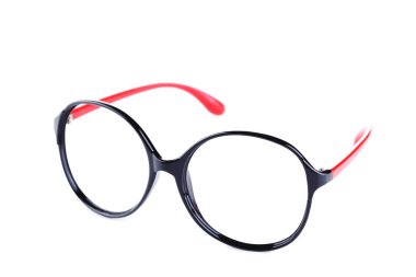 beyaz arkaplanda gözlük izole