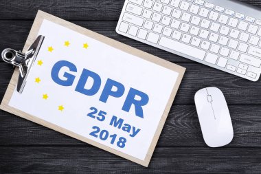 Genel Veri Koruma Yönetmeliği, Gdpr. Keyboar ile Pano