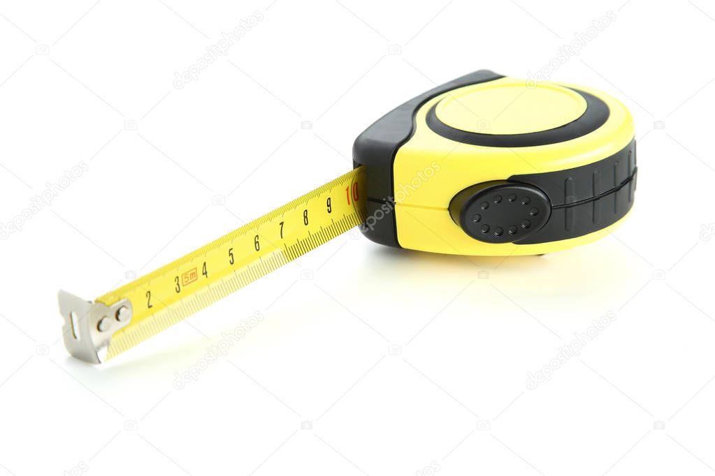 Construction roulette isolated on white background