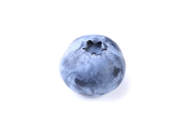흰 배경에 따로 붙어 있는 줄무늬 블루베리 — 스톡 사진