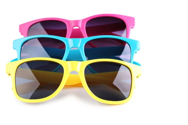 Colorful sunglasses isolated on white background — Stock Photo, Image