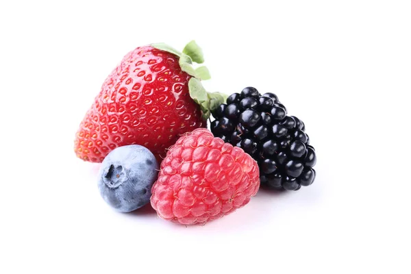 Ripe and sweet fruits isolated on white background — Stock Photo, Image