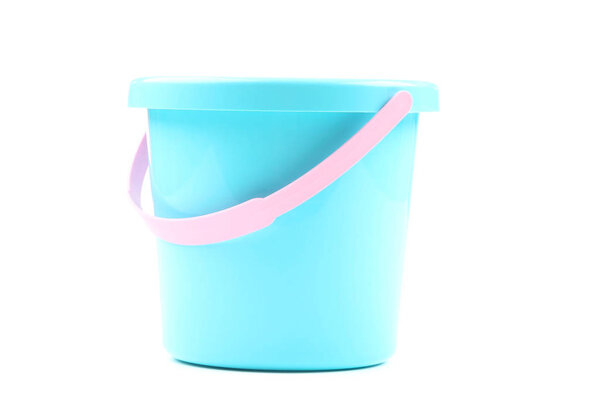 Plastic beach toy isolated on white background