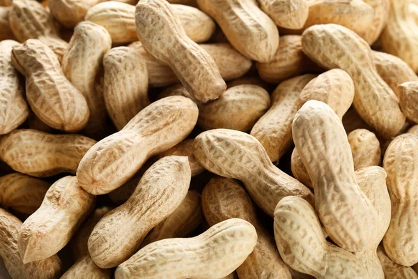 Fondo de cacahuetes en cáscara — Foto de Stock