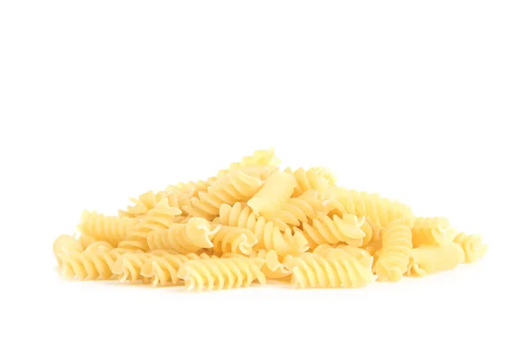 Uncooked pasta isolated on white background — Stock Photo, Image