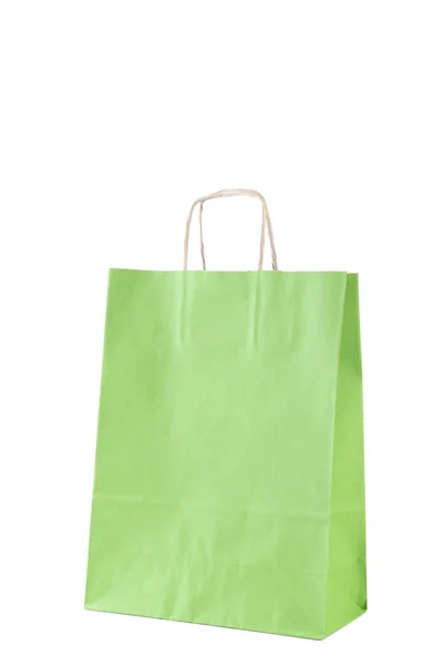 Paper shopping bag isolated on white background — Stock Photo, Image