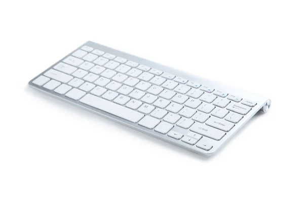 Πληκτρολόγιο υπολογιστή σε λευκό φόντο — Φωτογραφία Αρχείου