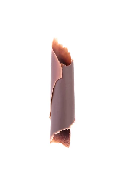 Afeitado de chocolate aislado sobre fondo blanco —  Fotos de Stock