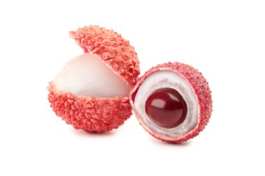 Lezzetli liçi beyaz arkaplanda izole