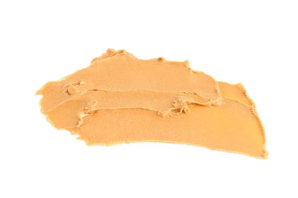 Erdnussbutter Isoliert Auf Weißem Hintergrund — Stockfoto