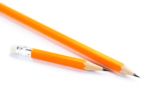 Gelbe Bleistifte Isoliert Auf Weißem Hintergrund — Stockfoto