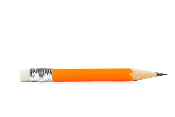 Sárga Ceruza Izolált Fehér Alapon — Stock Fotó