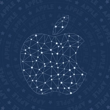 Apple şebeke sembolü gerçek takımyıldızı stil sembolü kendinden geçmiş ağ tarzı Modern tasarım