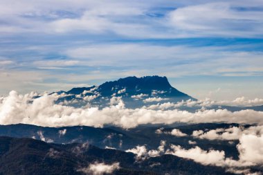 Bulutlar, Borneo mt Trusmadi Zirvesi sürüm 2 mt Kinabalu