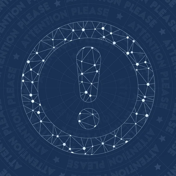 Attention network symbol Actual constellation style symbol Juicy network style Modern design