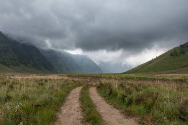 Savana Bromo Tengger caldera Ulusal Parkı Java içine yolda ada Endonezya Version 2