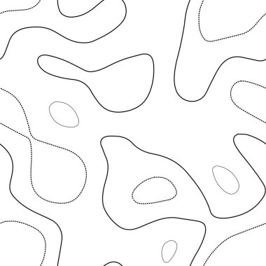 Arazi topografyası Takdire şayan topografya haritası Siyah beyaz dikişsiz tasarım gerçek karo