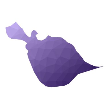 Himi harita Geometrik tarzı ülke anahat Mükemmel mor vektör illüstrasyon