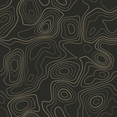 İnanılmaz topografya Gerçek topografya haritası Dikişsiz tasarım Egzotik fayans izolines desen vektör