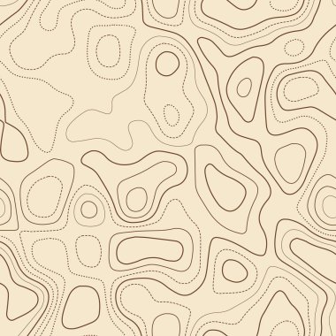 Arazi topoğrafyası Gerçek topoğrafik harita Kusursuz tasarım Güzel fayanslı izolinler desen