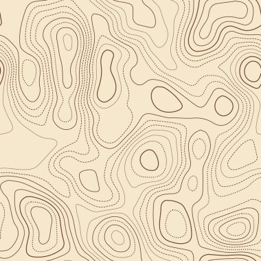 Arazi topoğrafyası Gerçek topografik harita Kusursuz tasarım Seçkin kiremitlenebilir izolinler deseni