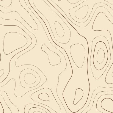 Contour çizgileri Gerçek topografik harita Kusursuz tasarım Yaşanabilir karo izolinler şablon taşıyıcı