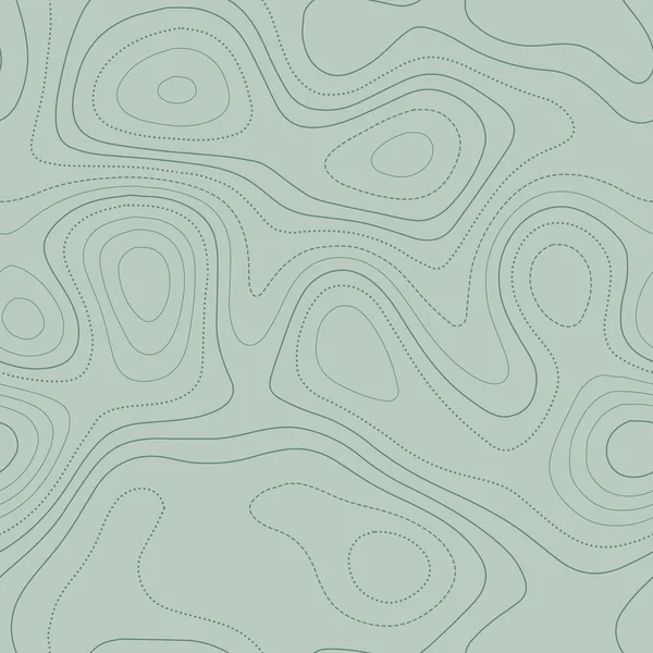Superbe topographie Admirable carte topographique dans des tons verts design sans faille carrelable — Image vectorielle