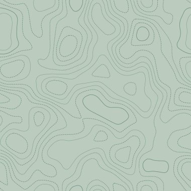 İnanılmaz topoğrafya. Yeşil tonlarda gerçek topoğrafik harita. Kusursuz tasarım.