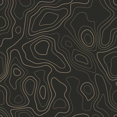 Amazing topografya Gerçek topografya haritası Dikişsiz tasarım Meraklı fayans izolines desen