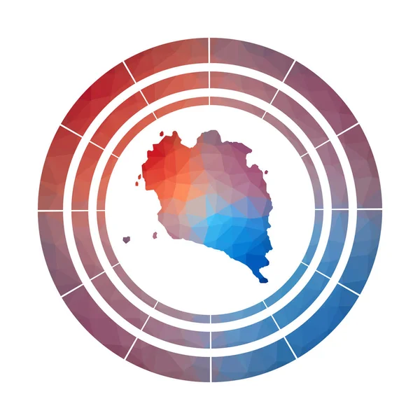 Ko Pha Ngan rozeti adanın parlak logosu çok renkli Ko Pha Ngan