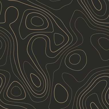 Arazi topografyası Takdire şayan topografya haritası Dikişsiz tasarım Mükemmel karoable izolines deseni