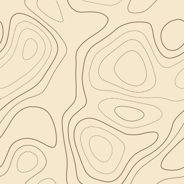 Soyut topografya Takdire şayan topografik harita Dikişsiz tasarım nezih fayans izolines desen