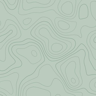 Topografik harita arkaplanı Yeşil tonlarda gerçek topografik harita dikişsiz tasarım güçlü