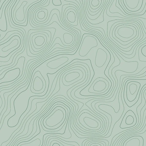 Carte topographique Carte topographique actuelle dans les tons verts design sans couture motif carrelable glamour — Image vectorielle