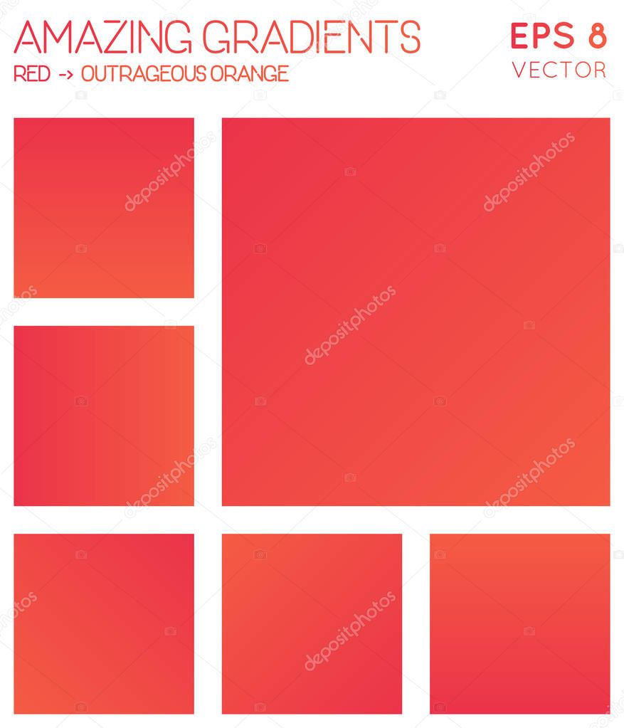 Colorful gradients in red outrageous orange color tones Actual gradient background fascinating