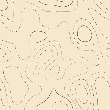 Arazi topografyası Gerçek topografik harita Dikişli tasarım ilginç fayans izolines desen